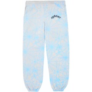 Sp5der AOP Web Sweatpants Heather Grey