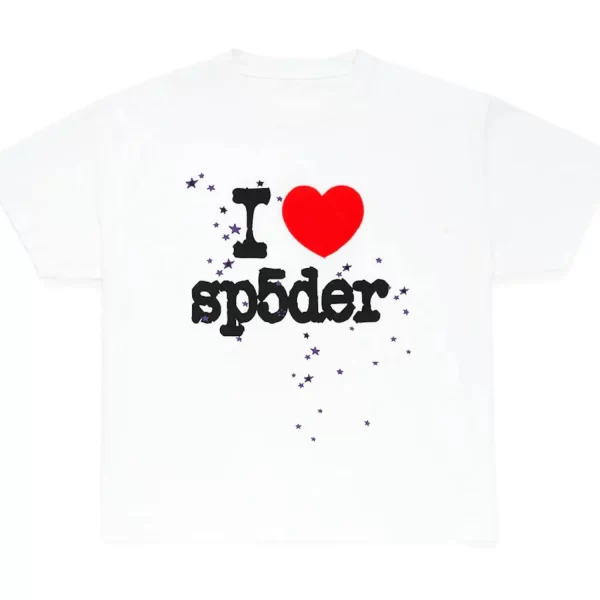 Sp5der I Heart SP5DER Tee White