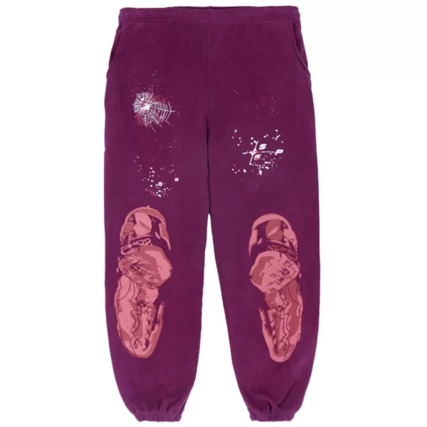 Sp5der Nocturnal Highway Sweatpant Dark Purple