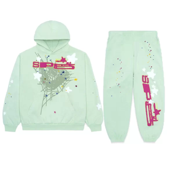 Sp5der SP5 Tracksuit Mint