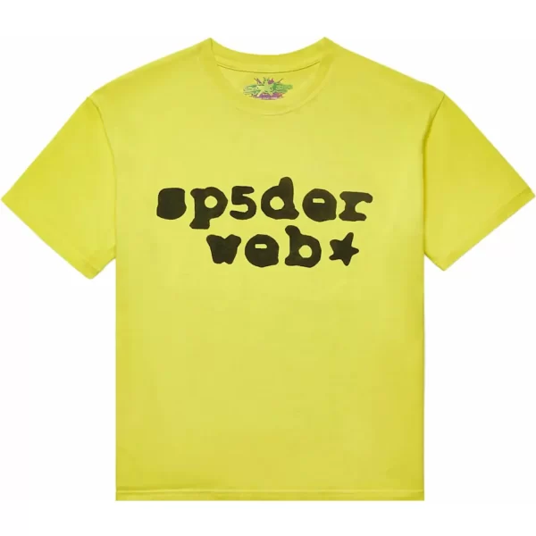 Sp5der Web Tee Yellow Black