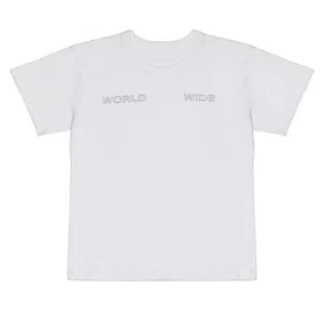 Sp5der Wide T shirt White