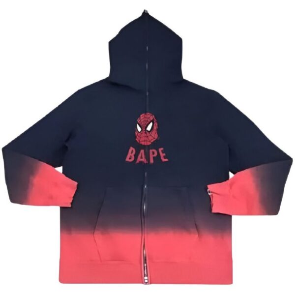 BAPE × Marvel Comics Sp5der-Man Full Zip Hoodie ‘Navy-Red’