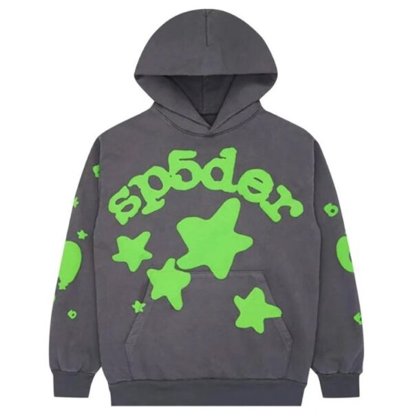 Sp5der Beluga Hoodie Grey/Green