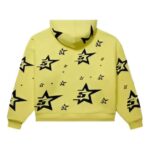 Sp5der Double Layer 5 Star Zip Hoodie ‘Yellow’