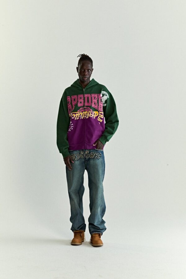 SP5DER CAMPERS FIELD ZIP UP HOODIE