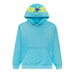 SP5DER HEAVY WEB HOODIE LIGHT BLUE