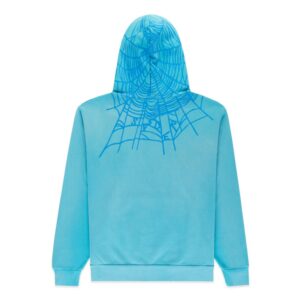 SP5DER HEAVY WEB HOODIE LIGHT BLUE