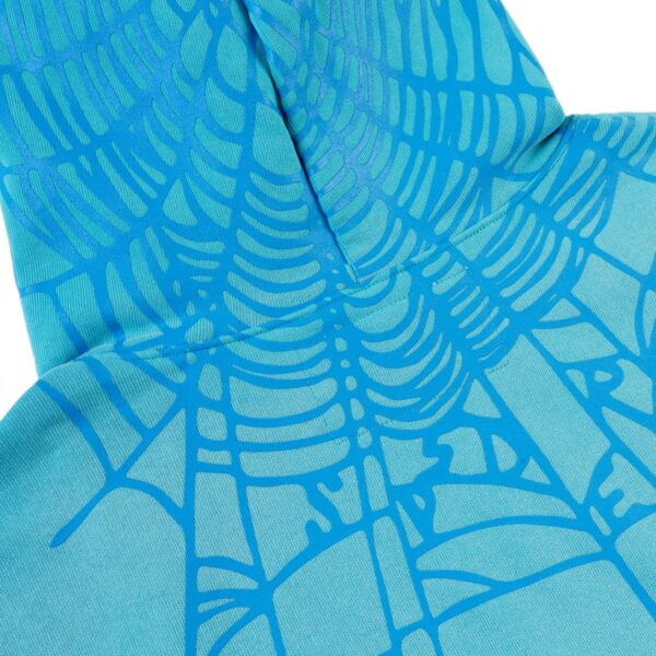 SP5DER HEAVY WEB HOODIE LIGHT BLUE