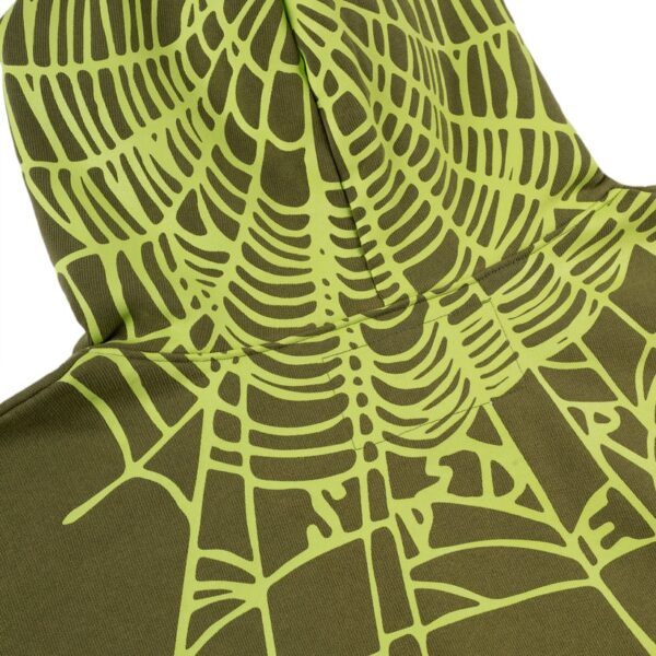 SP5DER HEAVY WEB HOODIE OLIVE