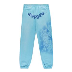 SP5DER OG WEB V2 SPRAY SWEATPANT LIGHT BLUE