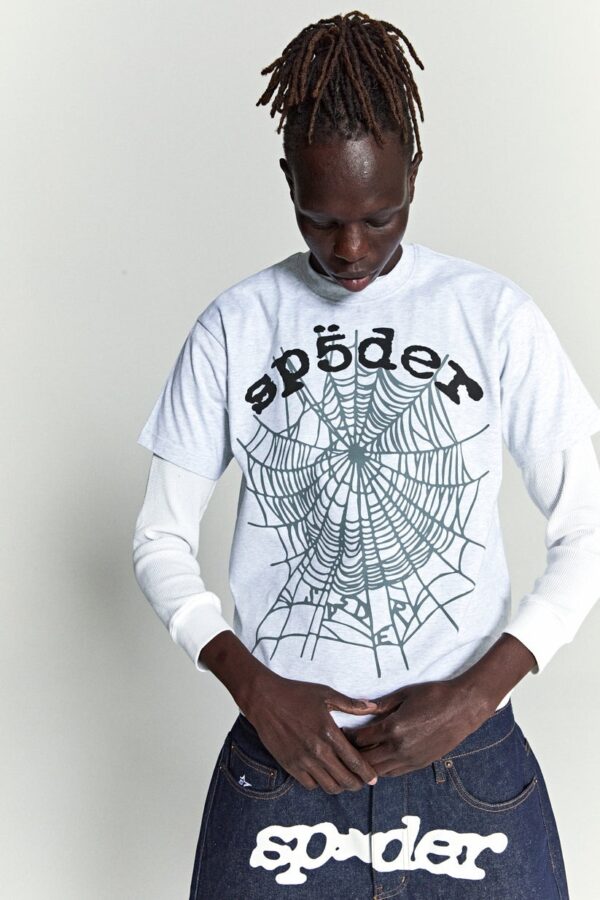 SP5DER OG WEB V2 TEE GREY