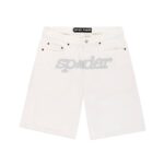 SP5DER V3 LOGO DENIM SHORT WHITE